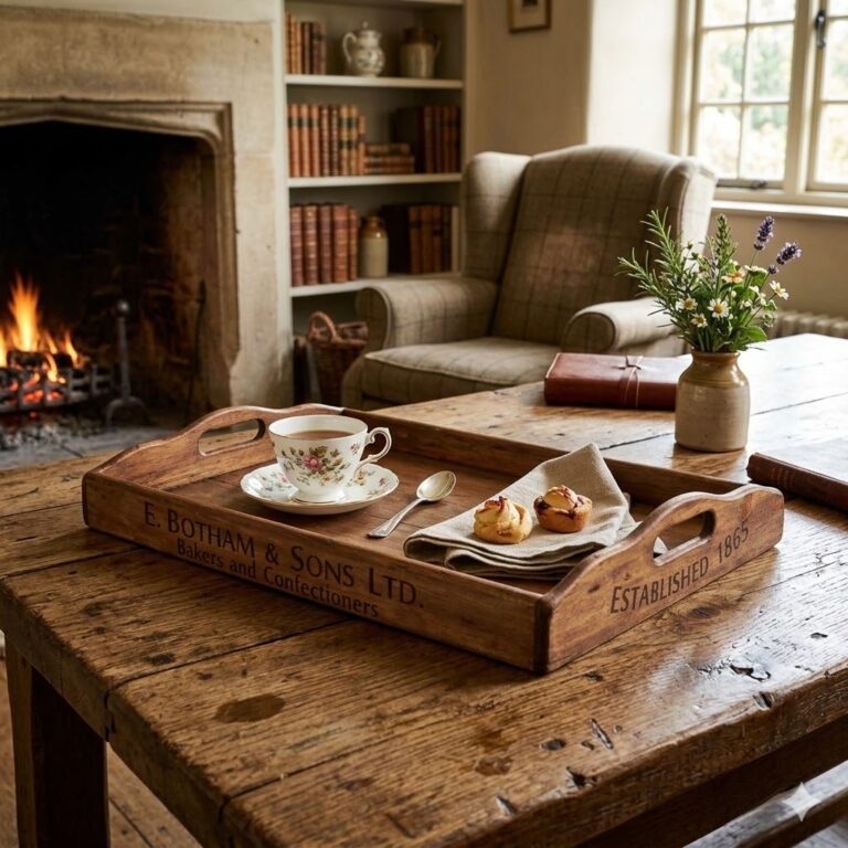 TV tray by the fire