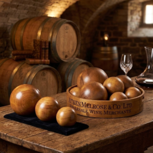 Hand-Finished Wooden Display Orbs